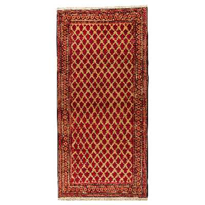 فرش دستبافت دو و نیم متری مدل نقشه بلوچ  کد 34.2828