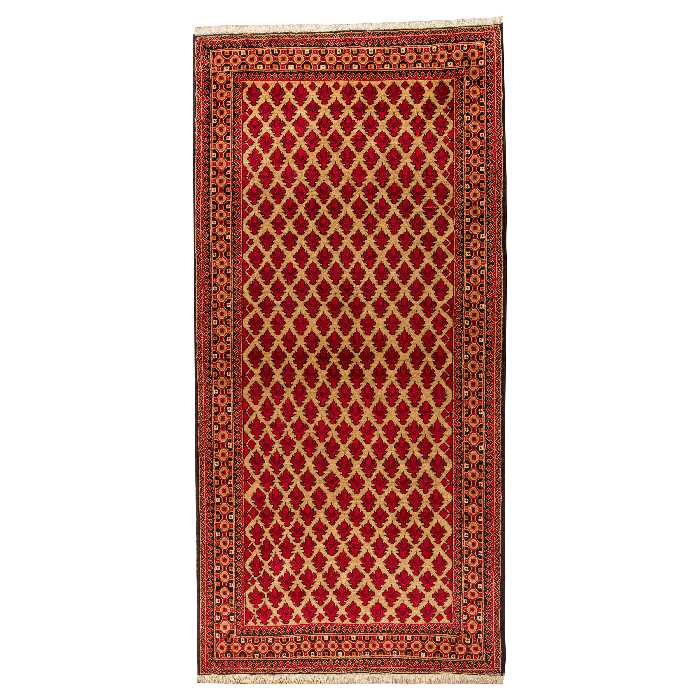 فرش دستبافت دو و نیم متری مدل نقشه بلوچ  کد 34.2828