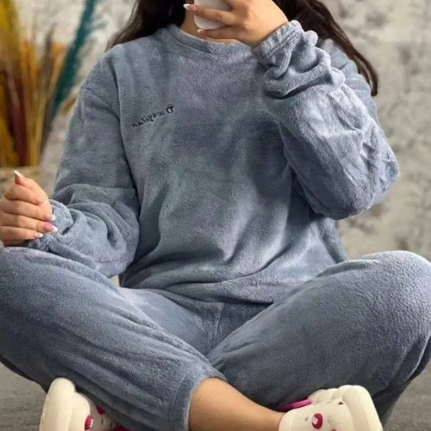 ست بلوز شلوار حوله ای تدی ارسال رایگان