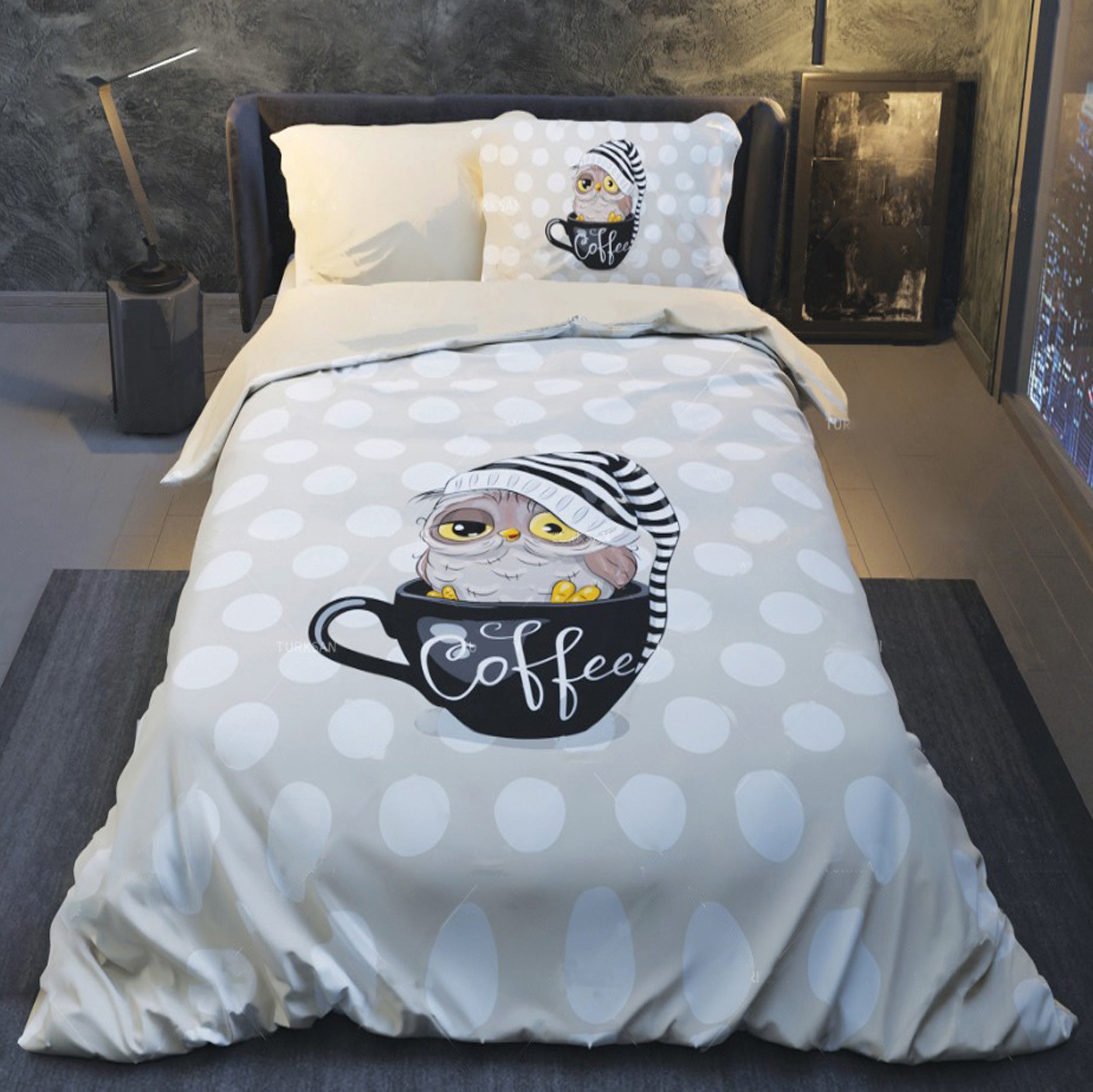 سرویس خواب ترکسان کد 256 تک نفره 4 تکه پارچه تنسل گیاهی ترک