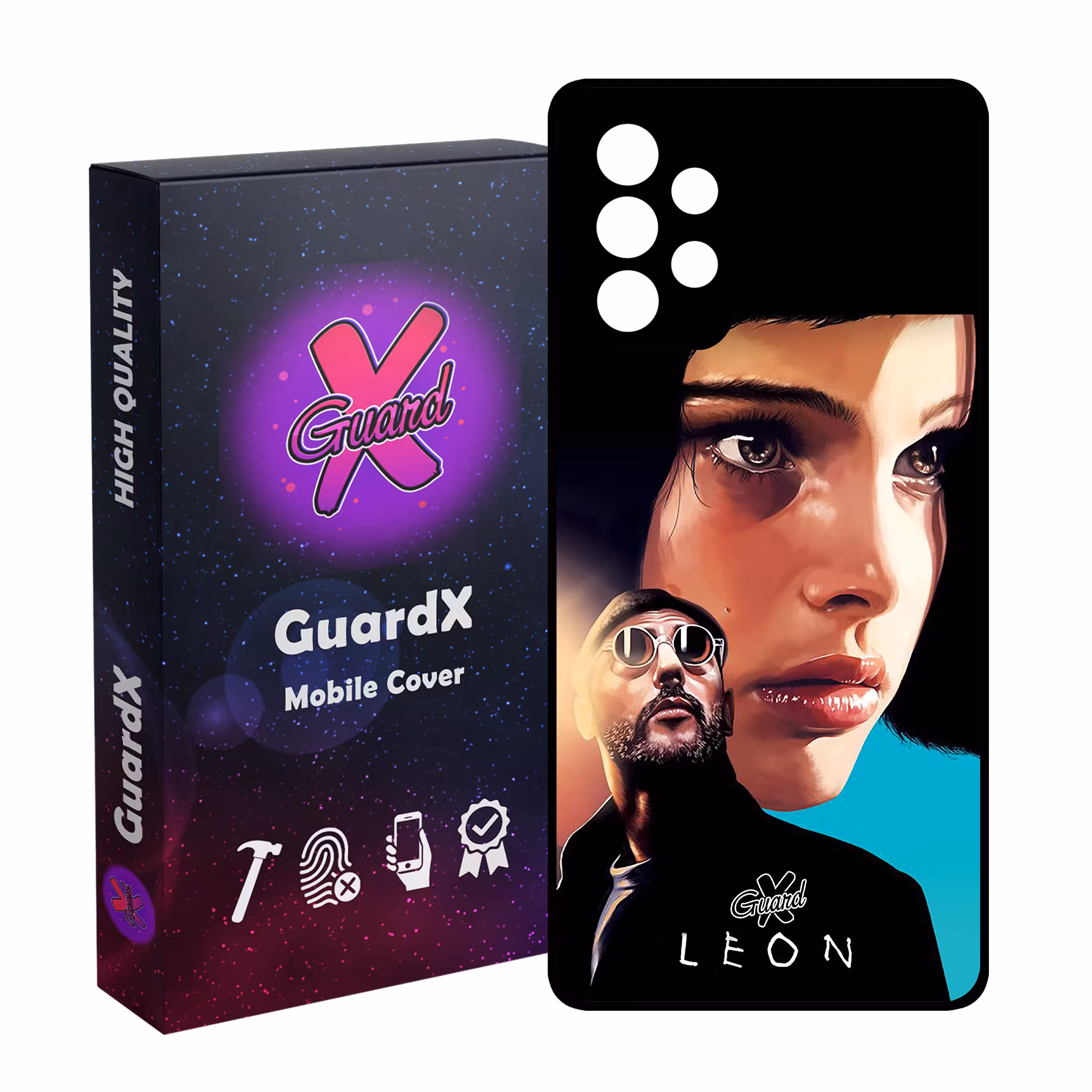 کاور گارد ایکس طرح Leon مدل Glass10322 مناسب برای گوشی موبایل سامسونگ Galaxy A52