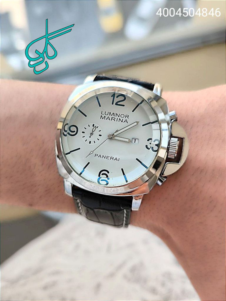 خرید ساعت مردانه چرمی اpaneral موتور ژاپن تقویم دار رنگ ثابت کیفیت عالی دارای رنگ بندی متنوع کیفیت چرم عالی کد 1918618 - ردگل