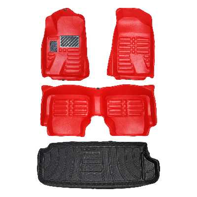     کفپوش پنج بعدی خودرو پانیذ مدل EVA مناسب برای سمند دوگانه سوز به همراه کفپوش صندوق