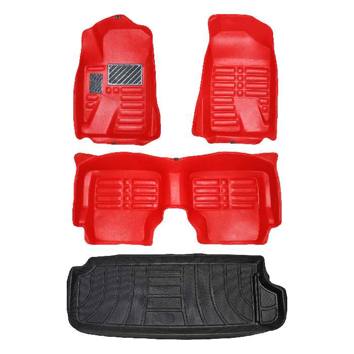     کفپوش پنج بعدی خودرو پانیذ مدل EVA مناسب برای سمند دوگانه سوز به همراه کفپوش صندوق