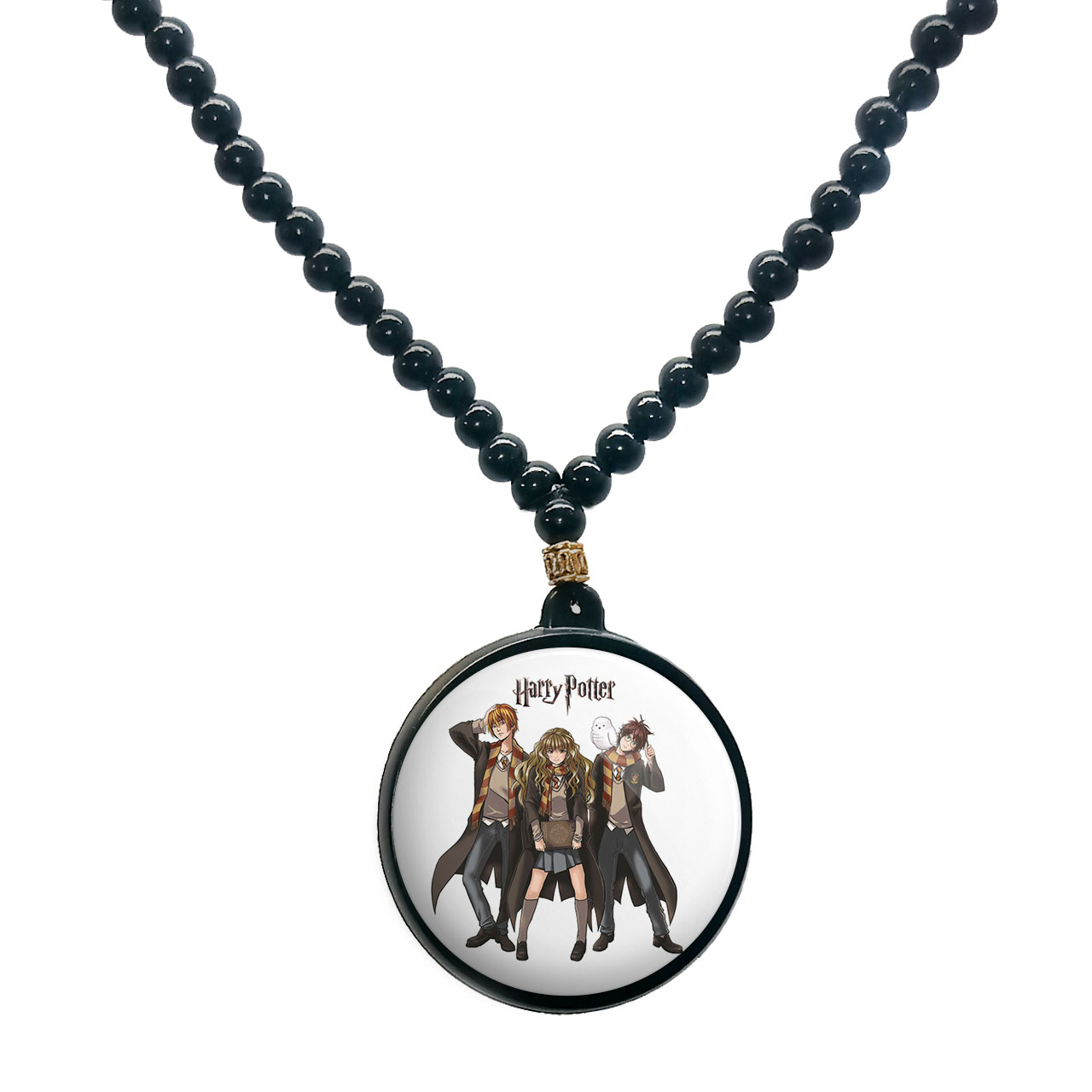 گردنبند پرمانه طرح Harry Potter کد pmd.23981 مدل دو طرفه