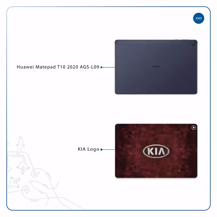 برچسب پوششی ماهوت مدل KIA-Logo مناسب برای تبلت هوآوی Matepad T10 2020 AGS-L09
