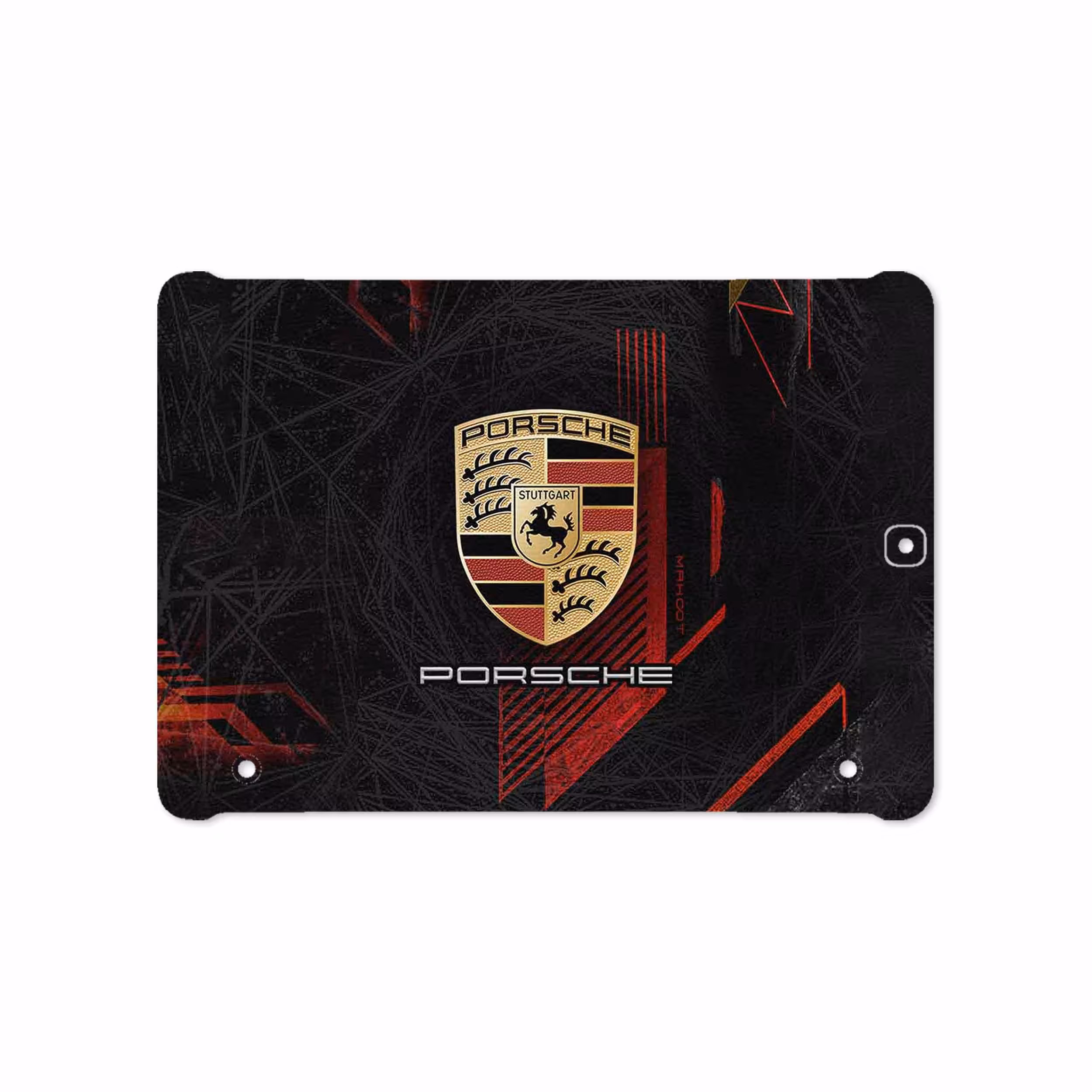 برچسب پوششی ماهوت مدل Porsche-Logo مناسب برای تبلت سامسونگ Galaxy Tab S2 9.7 2015 T815