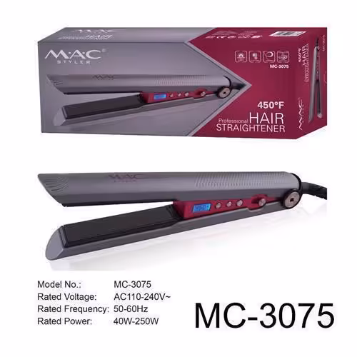 مک استایلر اتو مو حرفه ای باریک مدل MC 3075 گارانتی مک سرویس 24 ماهه