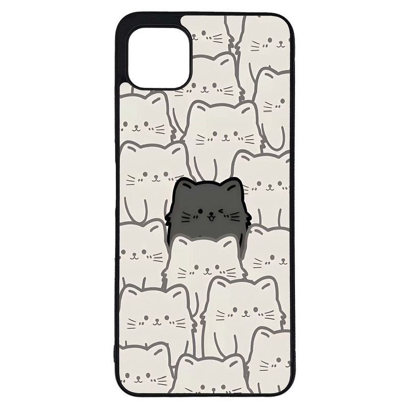 کاور طرح گربه کد G-100 مناسب برای گوشی موبایل سامسونگ Galaxy A22 5G | دیجی قاب دونی