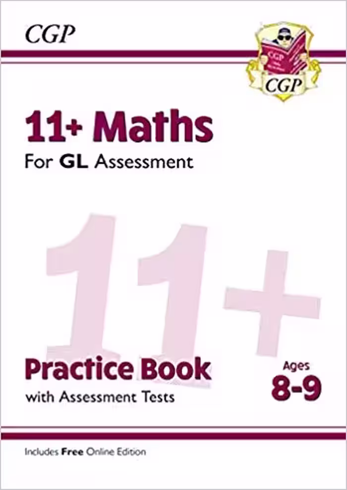 خرید و دانلود نسخه کامل کتاب New 11  GL Maths Practice Book &amp; Assessment Tests - Ages 8-9 (with Online Edition) (CGP 11  GL)