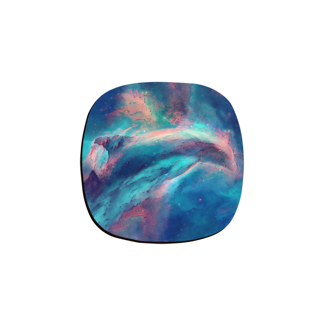 زیر لیوانی ترمه طراحان ایده مدل دلفین فضایی کد cfp450