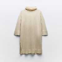 لباس زنانه زارا LONG HIGH NECK KNIT DRESS | تهران زارا TehranZara