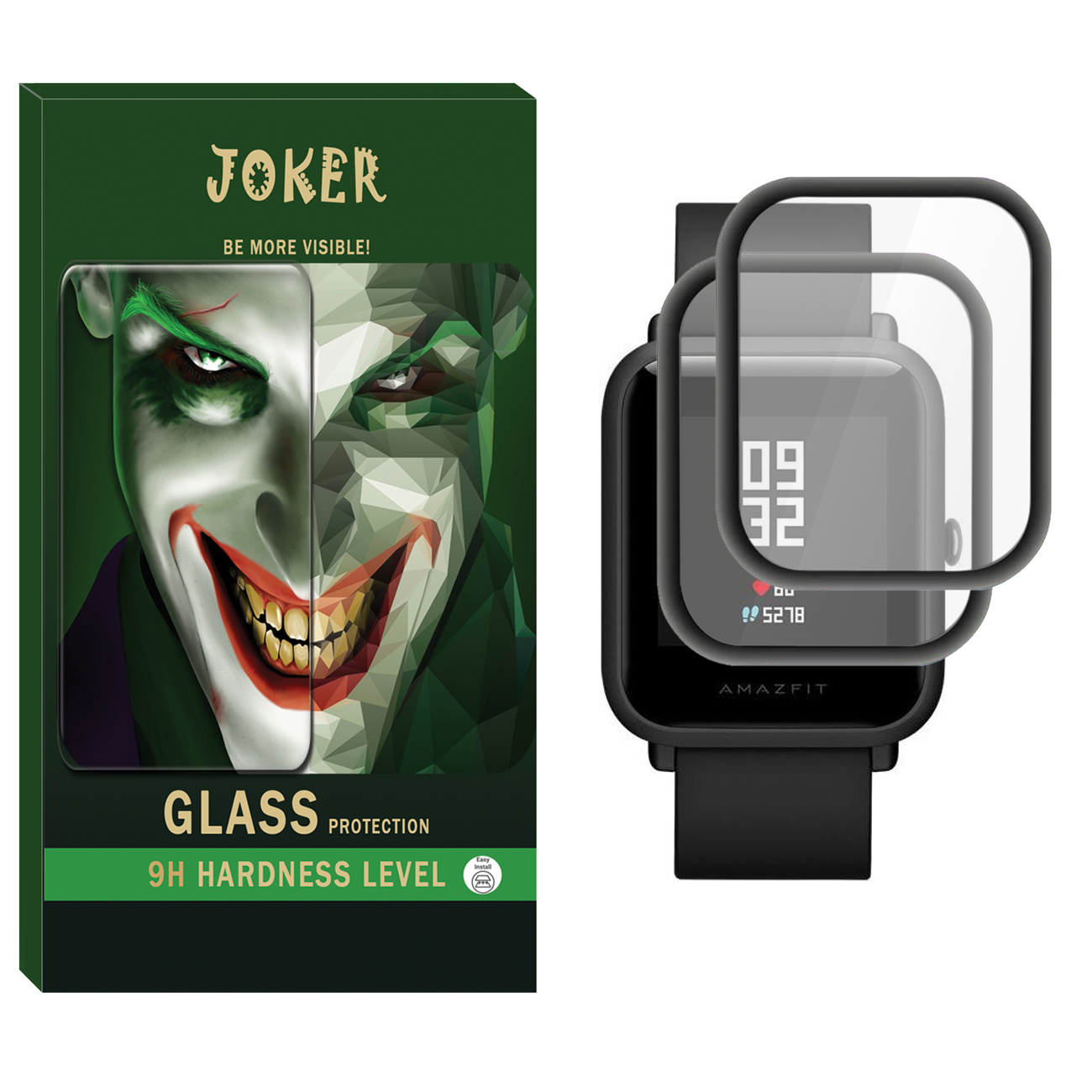 محافظ صفحه نمایش نانو جوکر مدل NJK مناسب برای ساعت هوشمند شیائومی Amazfit BIP بسته دو عددی