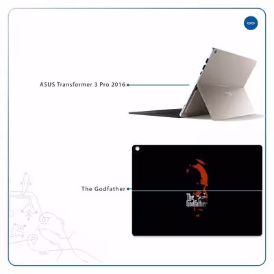 برچسب پوششی ماهوت مدل The Godfather مناسب برای تبلت ایسوس Transformer 3 Pro 2016