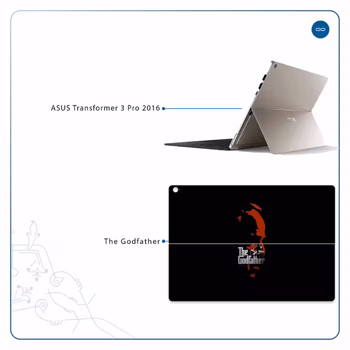 برچسب پوششی ماهوت مدل The Godfather مناسب برای تبلت ایسوس Transformer 3 Pro 2016