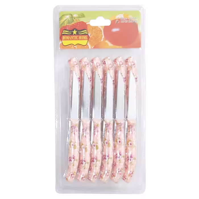 چاقو میوه خوری رمانتیک هوم کد A5 بسته 12 عددی