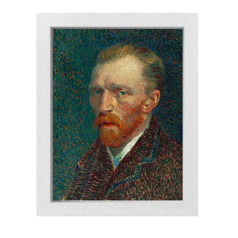 تابلو طرح نقاشی خود نگاره ونگوگ مدل Self Portrait | دنیای قاب
