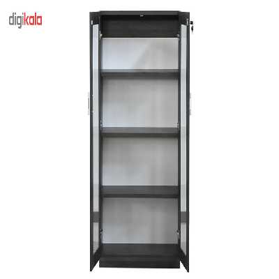 کمد اداری ایستا مدل ISG155 بلوطی تیره