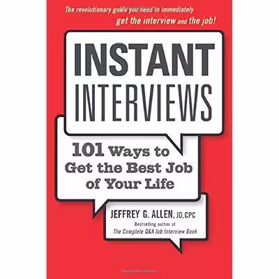 کتاب Instant Interviews اثر Jeffrey G. Allen انتشارات Wiley