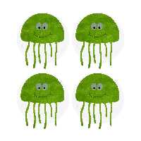 استیکر تزیینی کد 2311625969 بسته 4 عددی