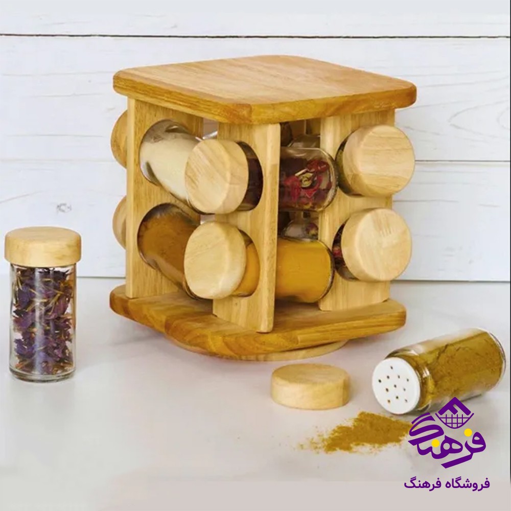 جاادويه فلورا گردان چوبي مربع 8عددي GM 1008