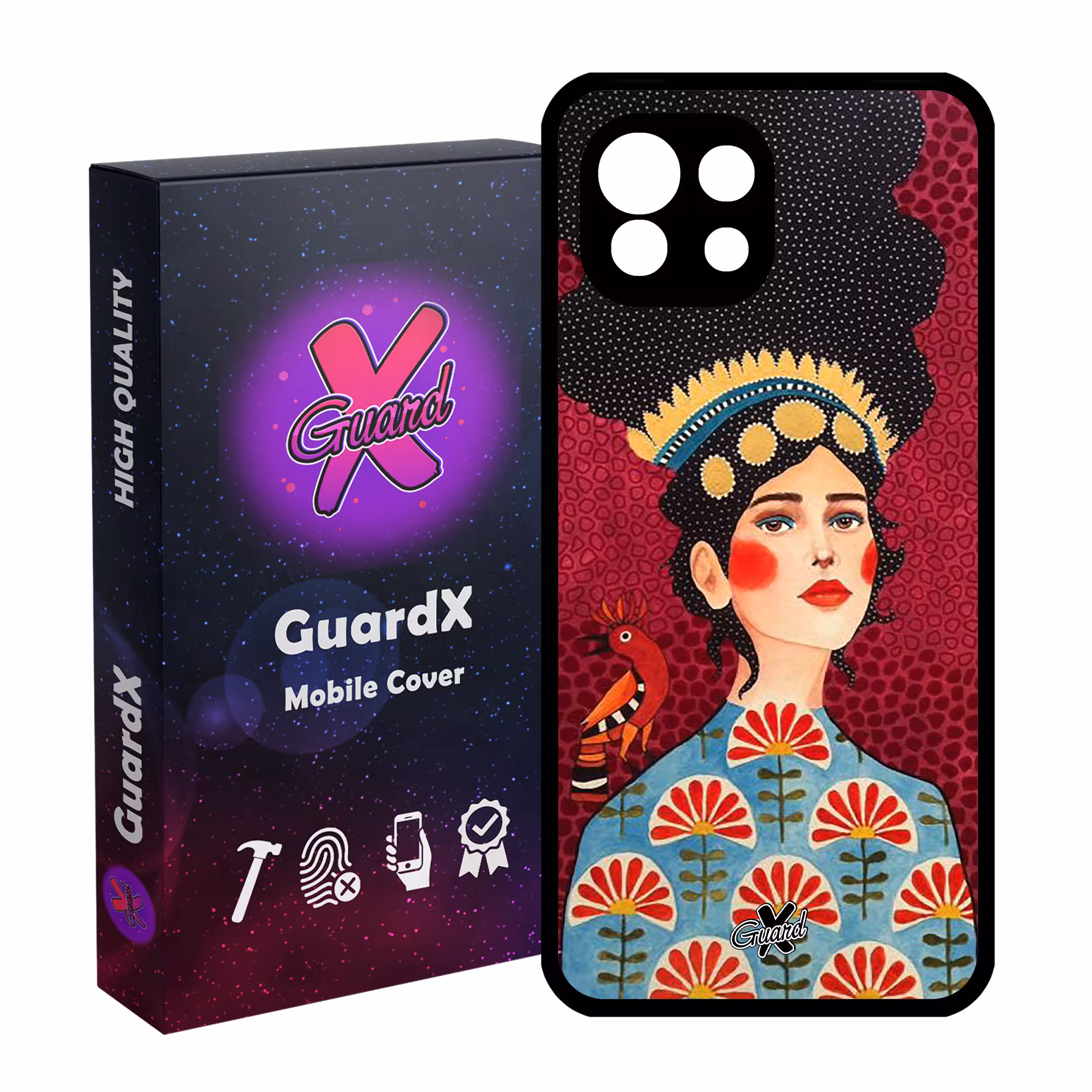 کاور گارد ایکس طرح Girl مدل Glass10179 مناسب برای گوشی موبایل شیائومی Mi 11 Lite
