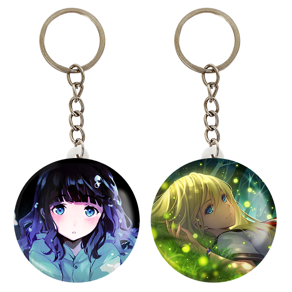 جاکلیدی خندالو مدل دختر انیمه ای کد 1802118028 مجموعه 2 عددی