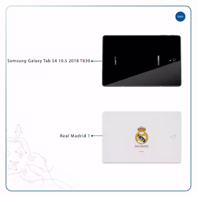 برچسب پوششی ماهوت مدل Real-Madrid مناسب برای تبلت سامسونگ Galaxy Tab S4 10.5 2018 T830