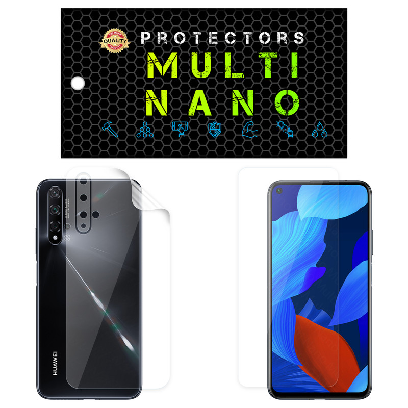 محافظ صفحه نمایش مولتی نانو مدل X-SFT مناسب برای گوشی موبایل هوآوی Nova 5T به همراه محافظ پشت | کالا برتری