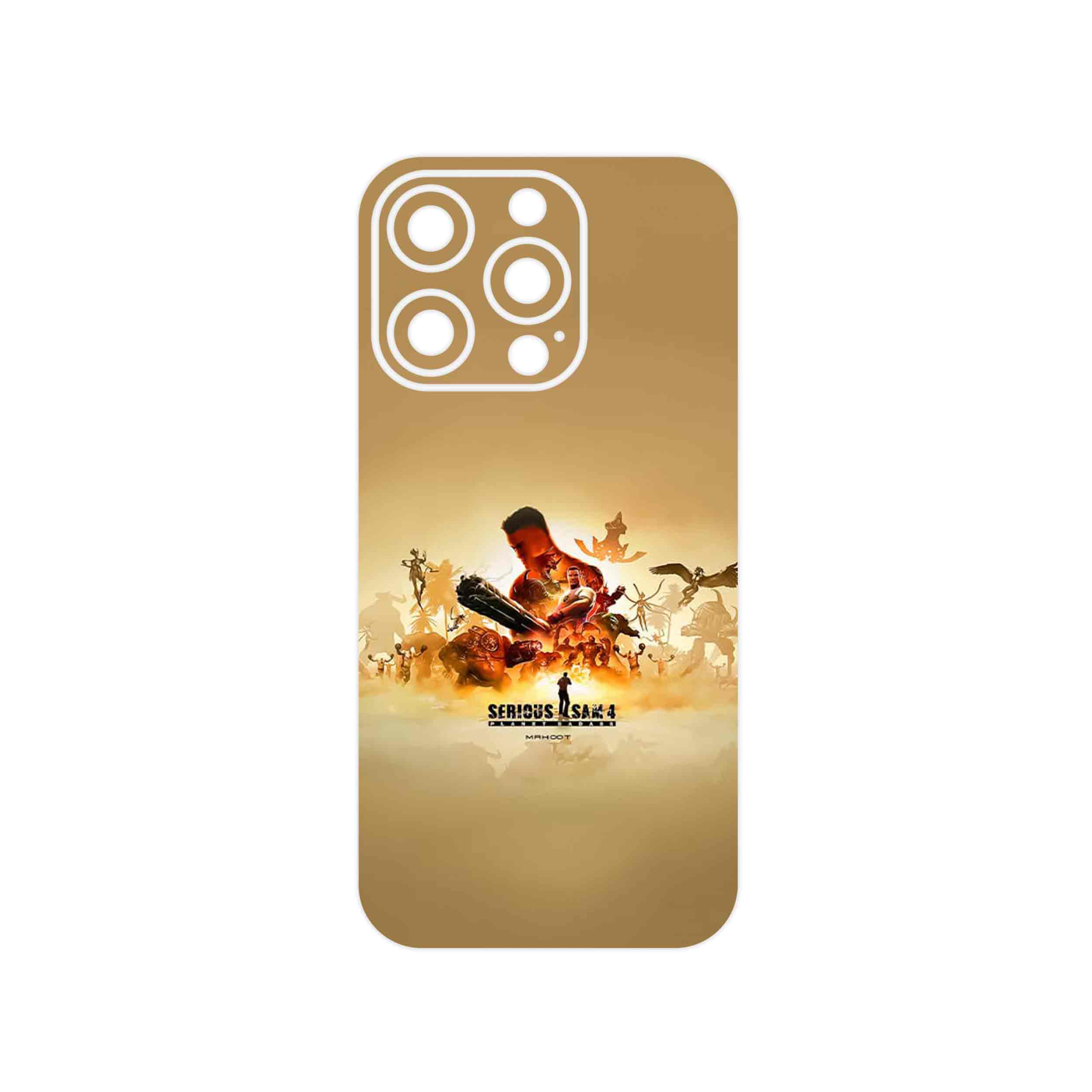 برچسب پوششی ماهوت مدل Serious Sam Game Series مناسب برای گوشی موبایل اپل iPhone 14 Pro