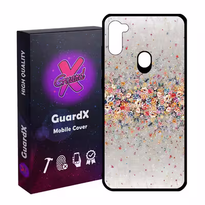 کاور گارد ایکس طرح Flower مدل Glass10409 مناسب برای گوشی موبایل سامسونگ Galaxy A11