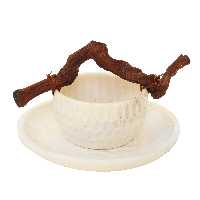 ست کاسه و بشقاب سرامیکی طرح انگشتی مدل دستساز کد 1094 مجموعه دو عددی