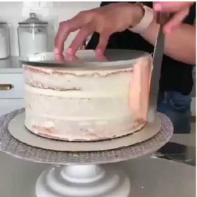 ابزار تزیین کیک به گز مدل  صفحه گاناش خامه کشی کد 23.5 مجموعه 2 عددی