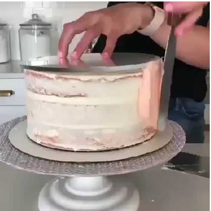 ابزار تزیین کیک به گز مدل  صفحه گاناش خامه کشی کد 23.5 مجموعه 2 عددی