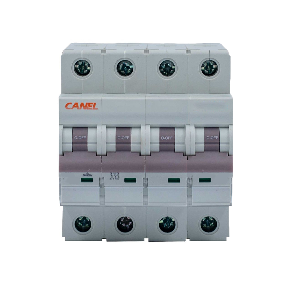 کلید مینیاتوری 32 آمپر چهار پل AC کانل کد B32-6KA-4P