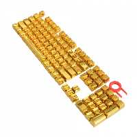 صفحه کلید کیبورد لاکچری برند ایپاسون طلایی مدل IPASON keycaps