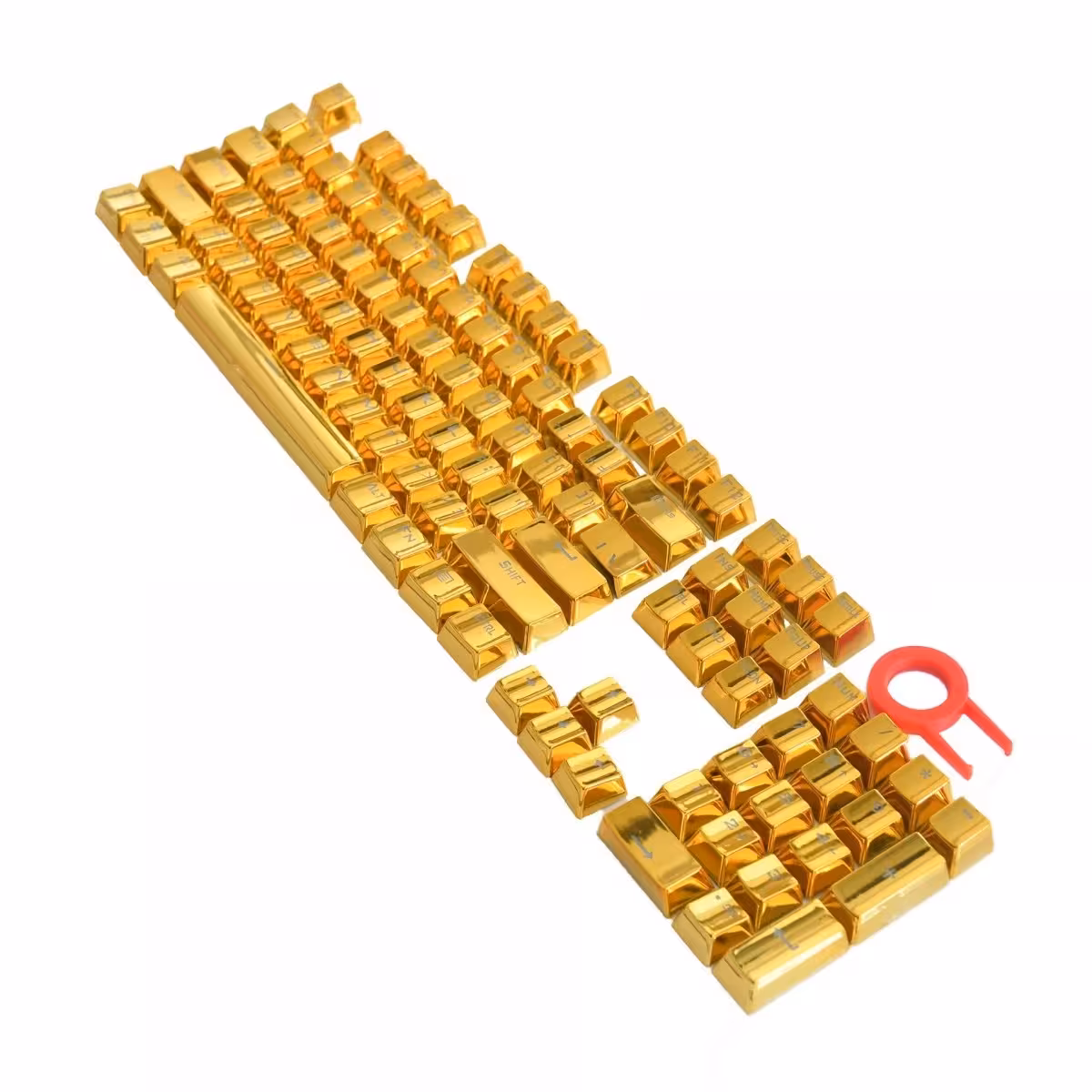 صفحه کلید کیبورد لاکچری برند ایپاسون طلایی مدل IPASON keycaps