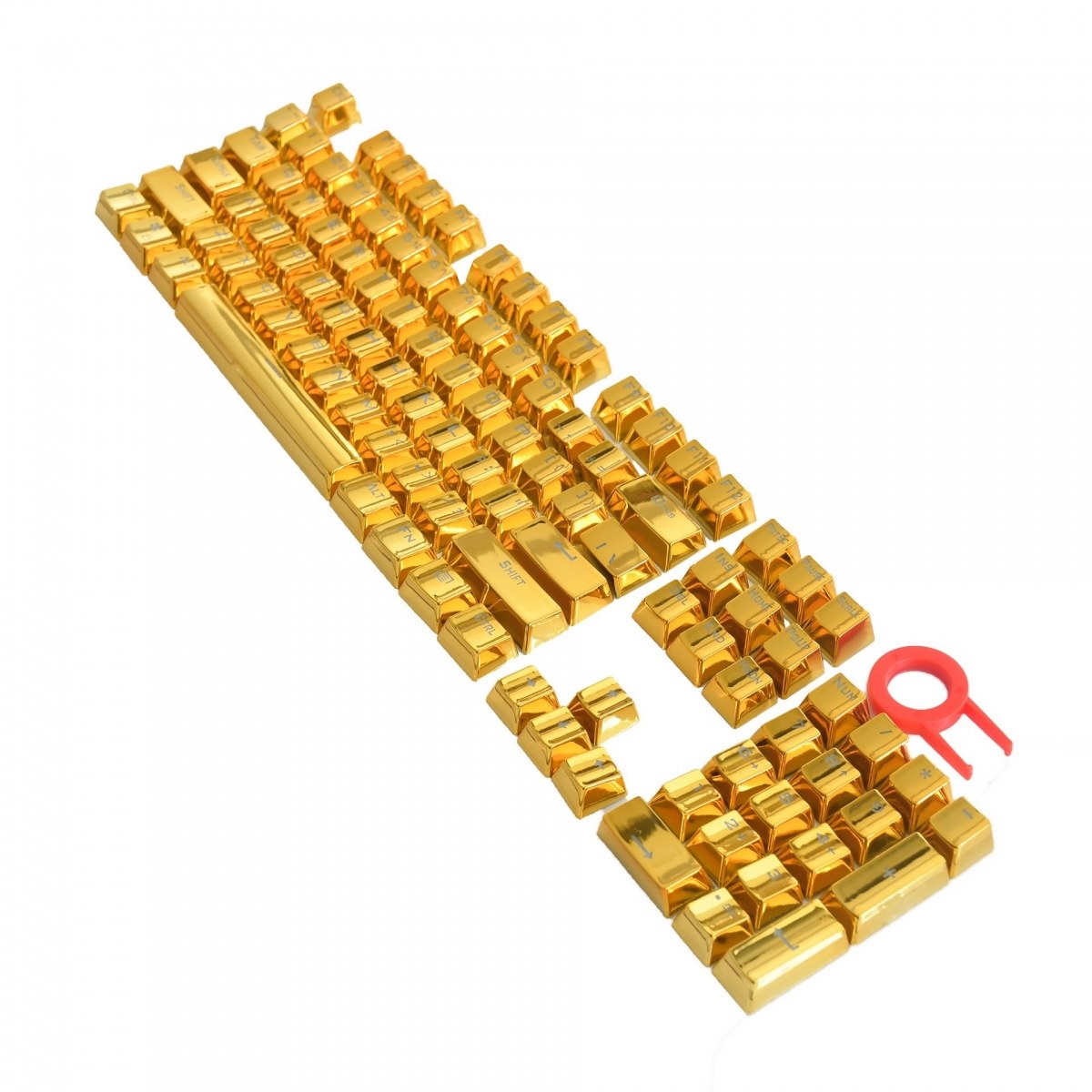 صفحه کلید کیبورد لاکچری برند ایپاسون طلایی مدل IPASON keycaps