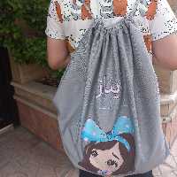 کوله پشتی نقاشی شده.(سفارشی) 