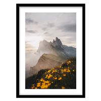 قیمت و خرید تابلو دکوراتیو مدل منظره قله کوه کد 1918