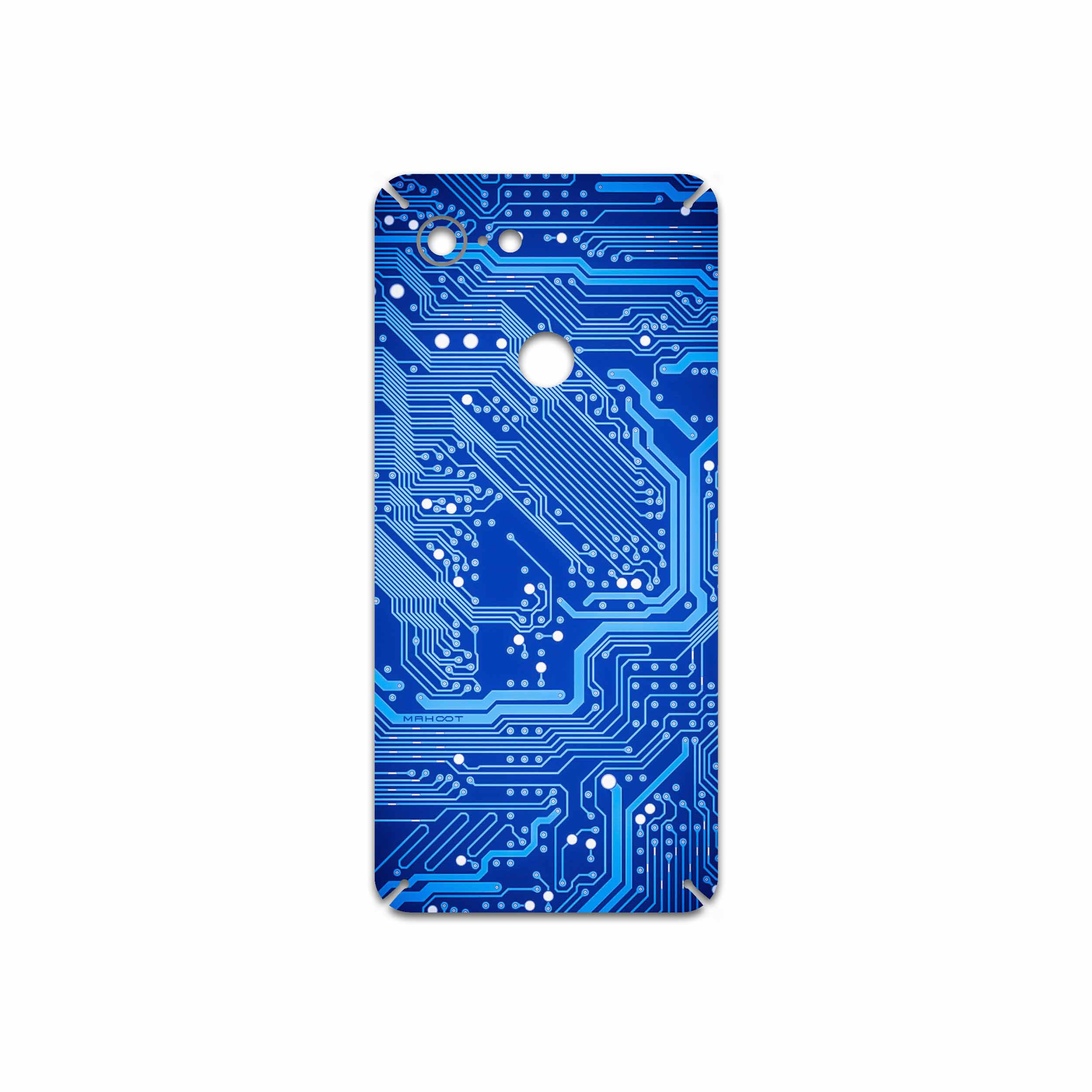 برچسب پوششی ماهوت مدل Blue Printed Circuit Board مناسب برای گوشی موبایل گوگل Pixel 3