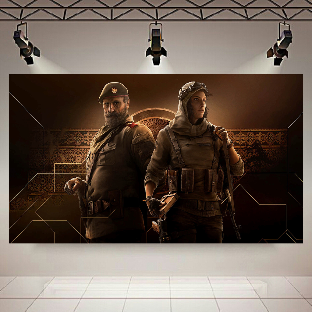 تابلو بوم طرح Game مدل Rainbow six siege (Kaid &amp; Nomad) کد AR10000
