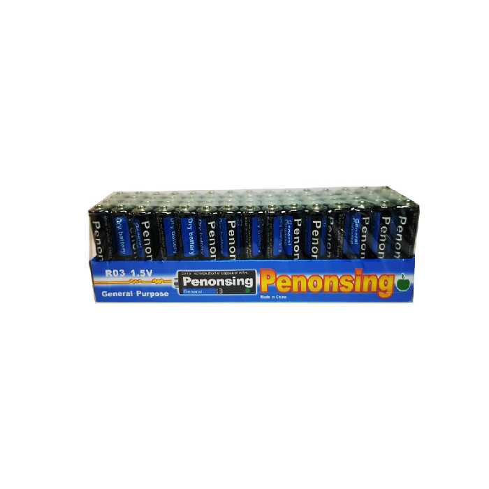 باتری نیم قلمی پنونسینگ مدل R03 بسته 60 عددی