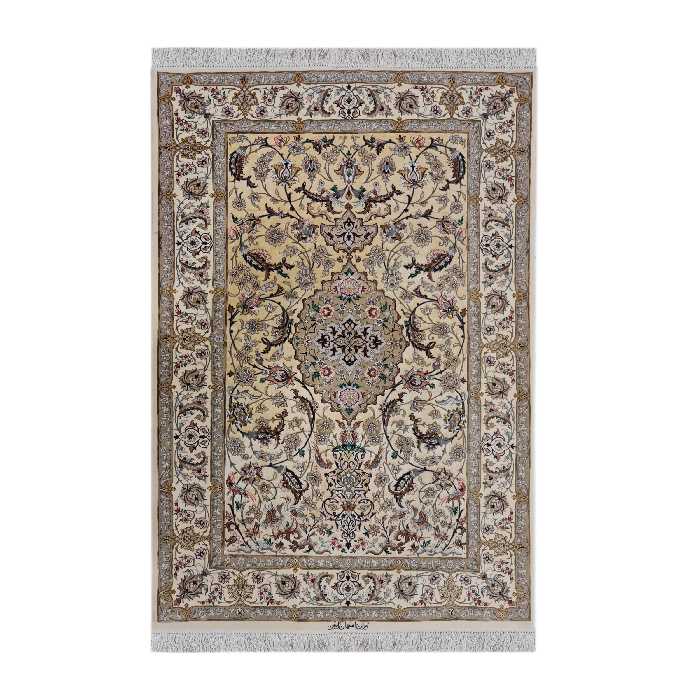 فرش دستبافت دو متری اصفهان آبتین کد 1445