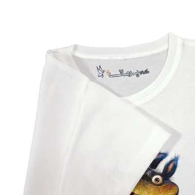 تی شرت آستین کوتاه بچگانه پرمانه طرح غارنشینان کد pmt.6391
