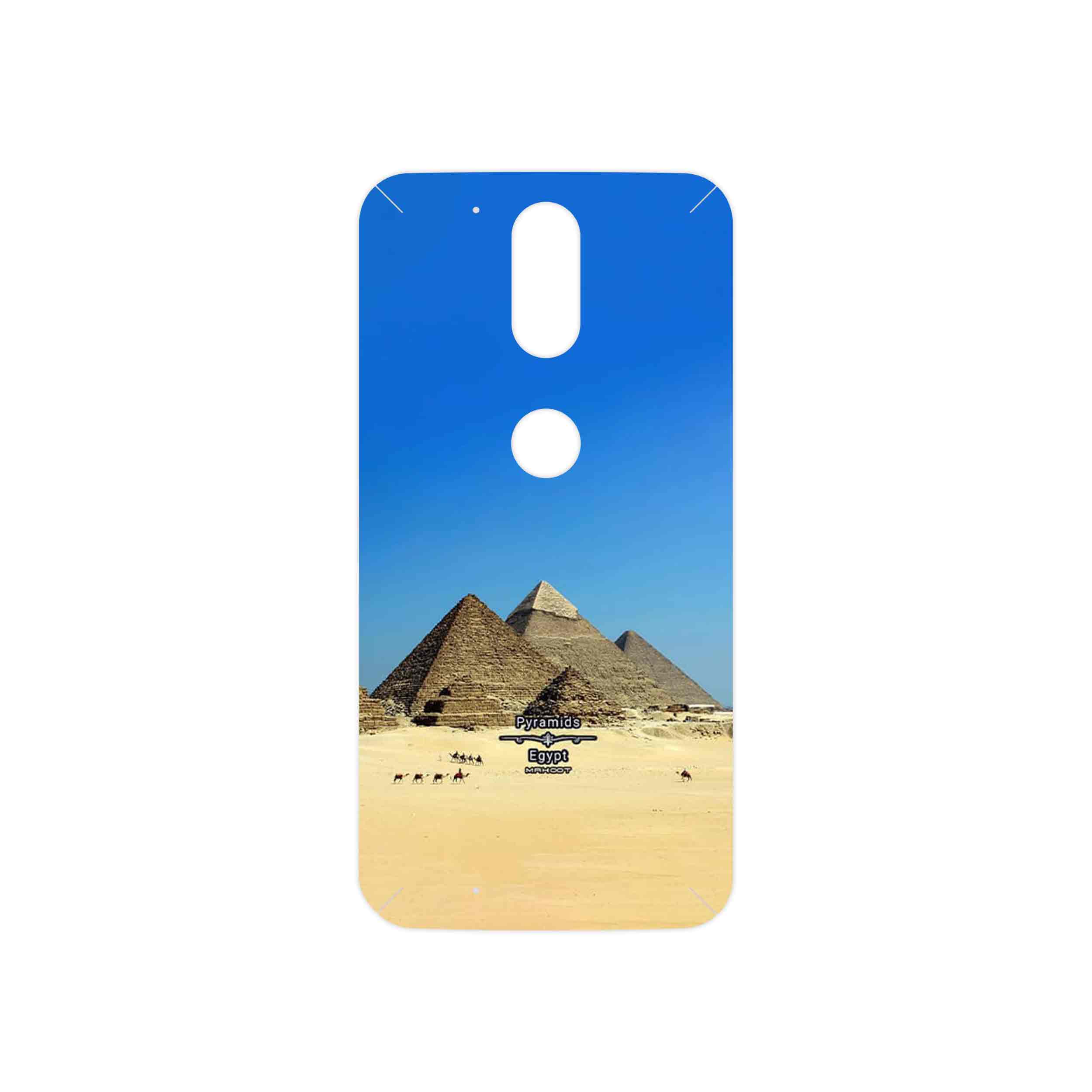 برچسب پوششی ماهوت مدل Pyramids of Egypt مناسب برای گوشی موبایل موتورولا Moto G4