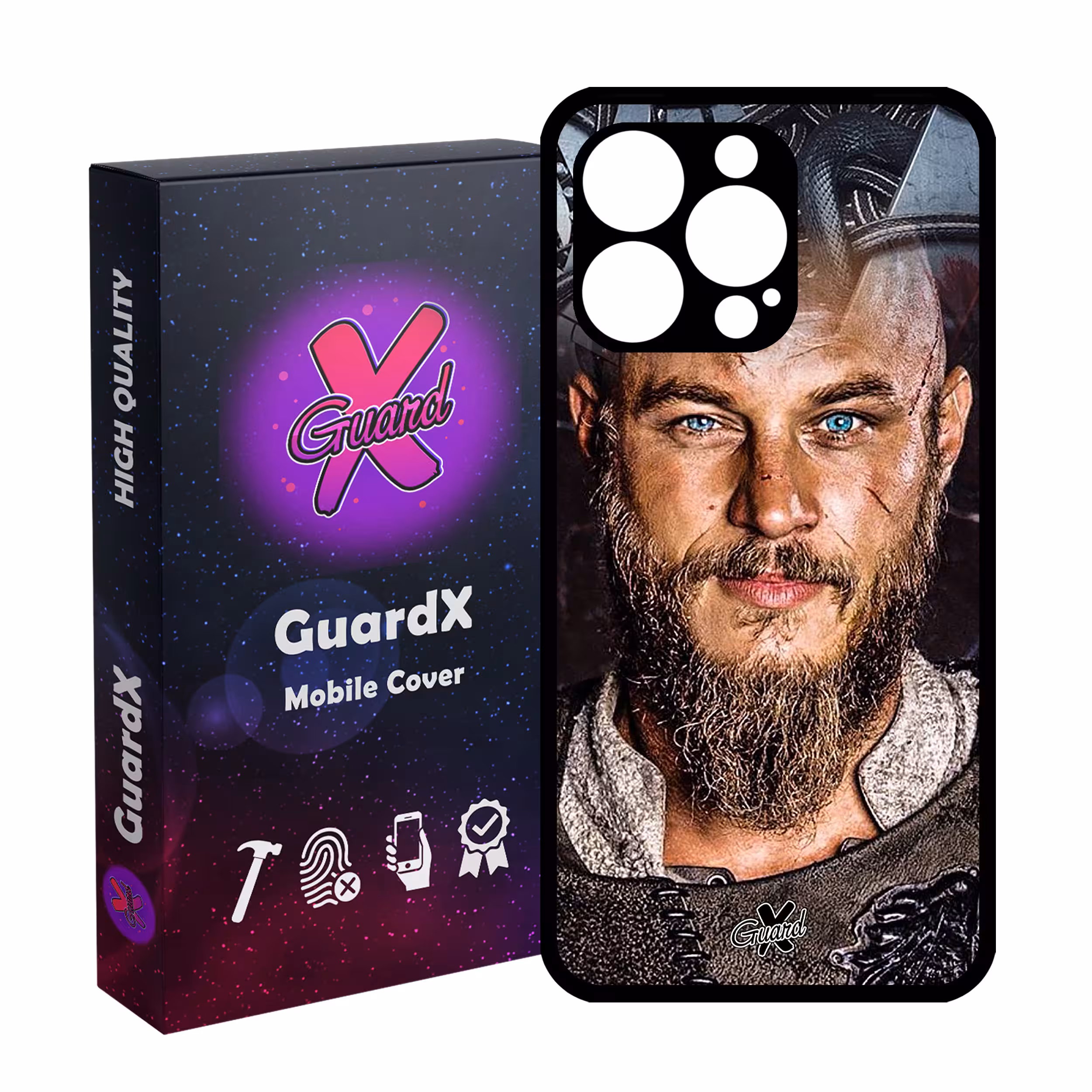 کاور گارد ایکس طرح Vikings مدل Glass10240 مناسب برای گوشی موبایل اپل iPhone 13 Pro