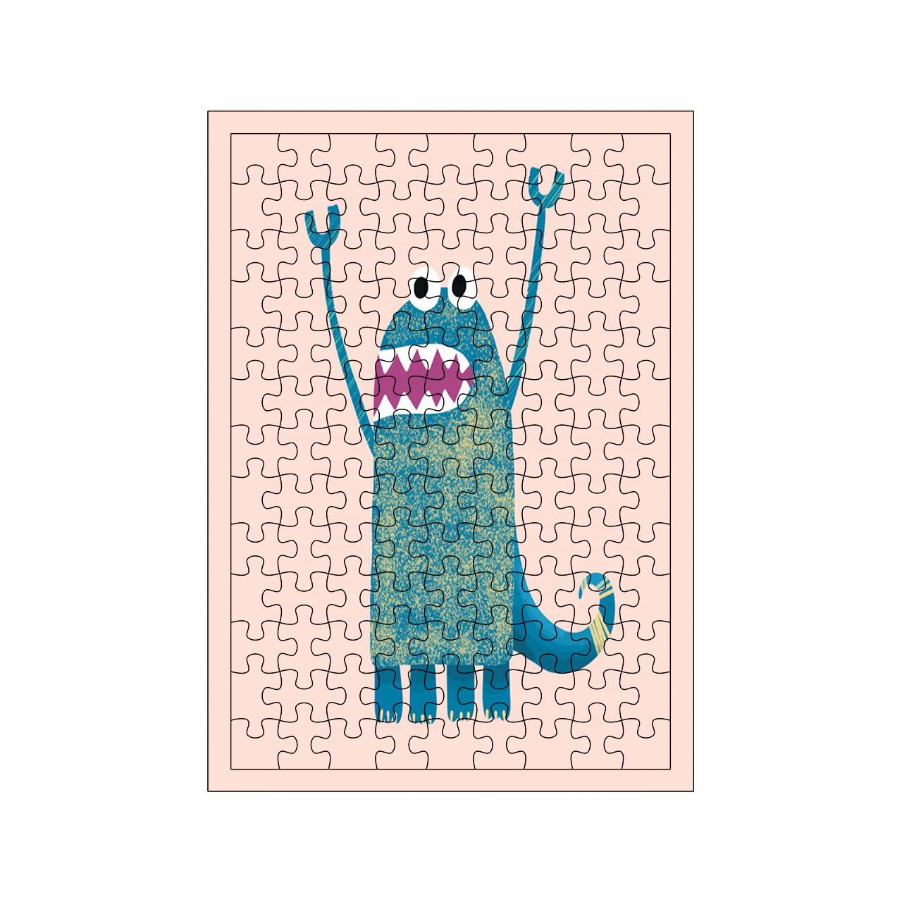 پازل 117 تکه مدل هیولا کد 676