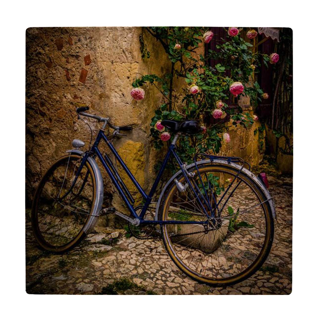  کاشی کارنیلا طرح دوچرخه و سبد گل کد wk4585