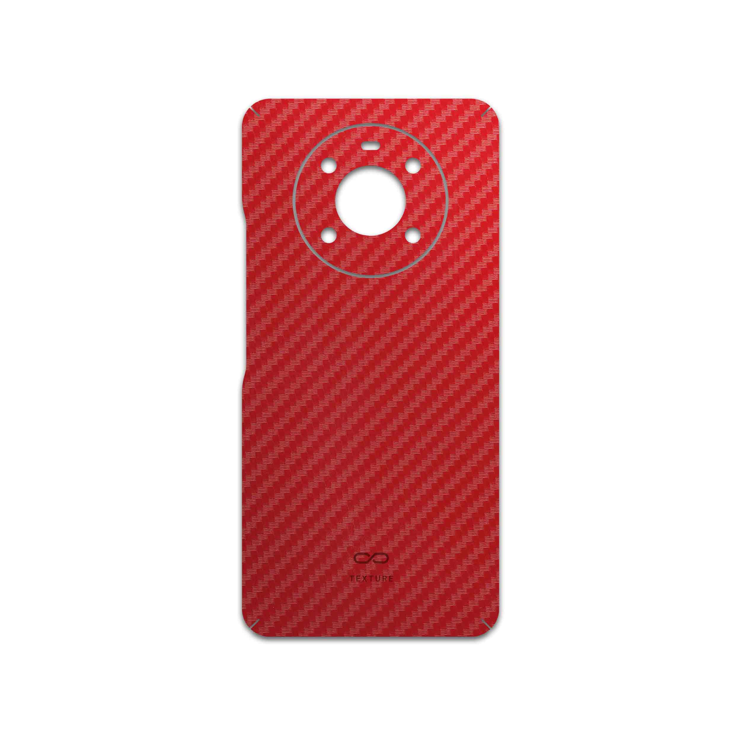 برچسب پوششی ماهوت مدل Red-Fiber مناسب برای گوشی موبایل آنر X9 4G